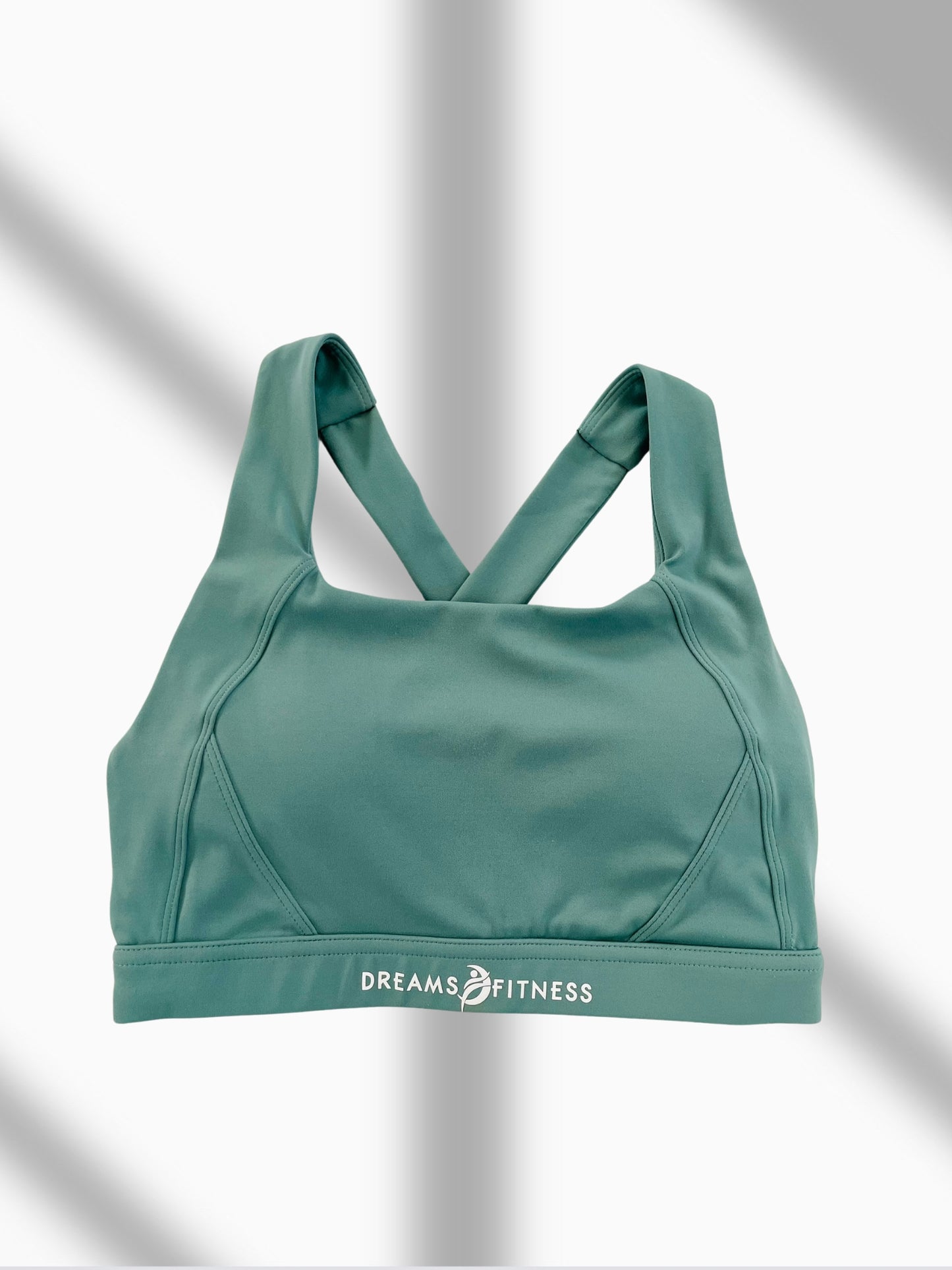 Mineral Green Wide Strap Sport Bra