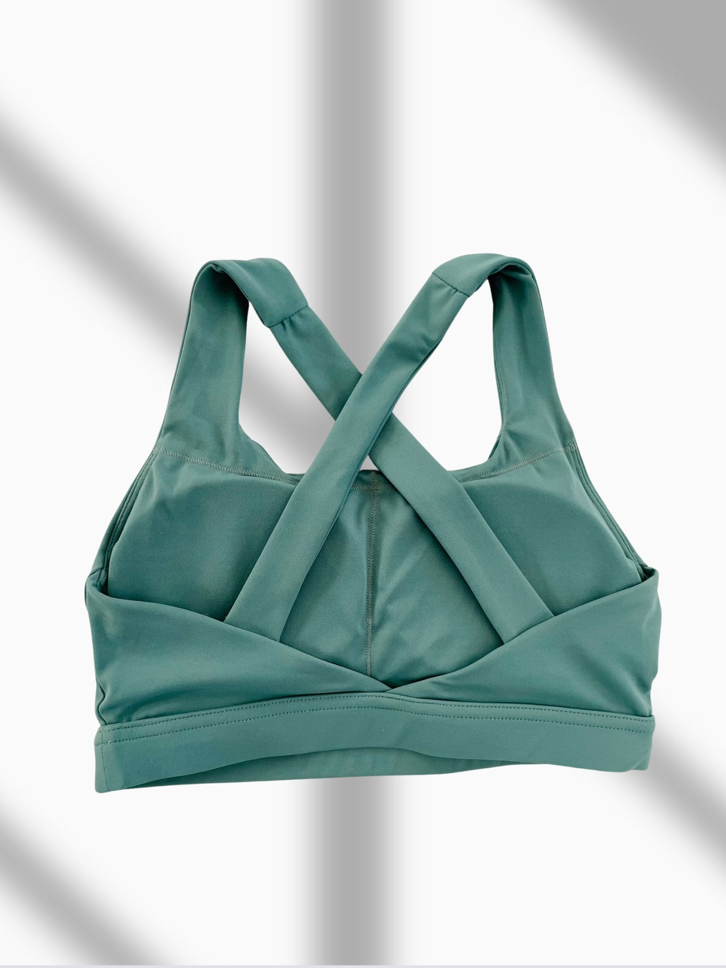 Mineral Green Wide Strap Sport Bra